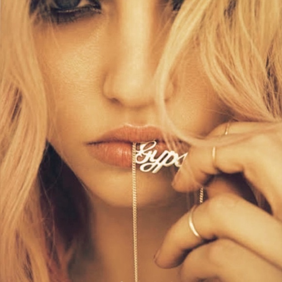 SOLD Spell And The Gypsy GYPSY Letters Necklace Gold - Picture 6 of 6